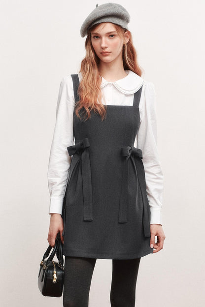 Bow Webbing Design Slip Dress
