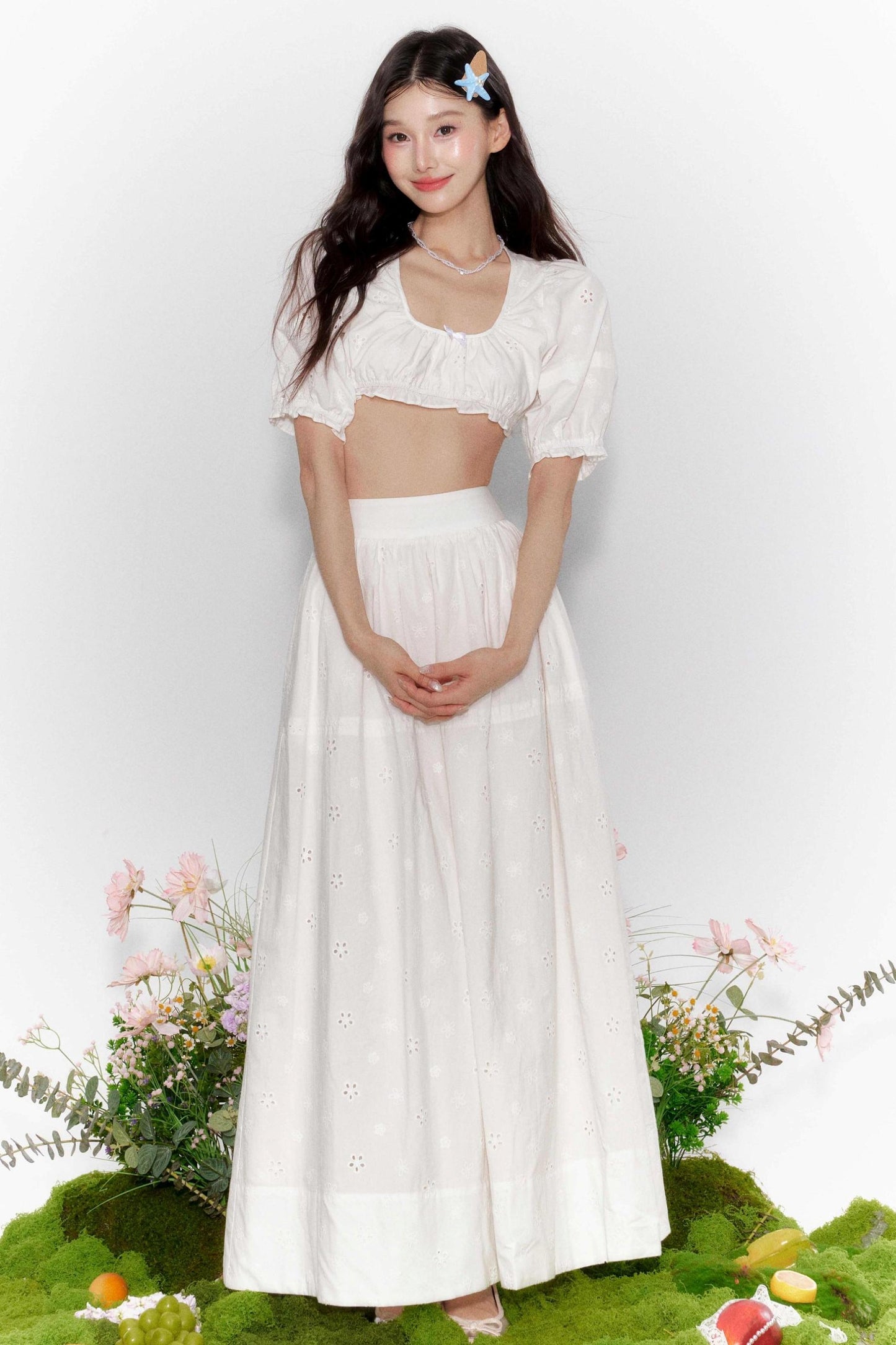 French Bubble Waist Skirt Set-Up