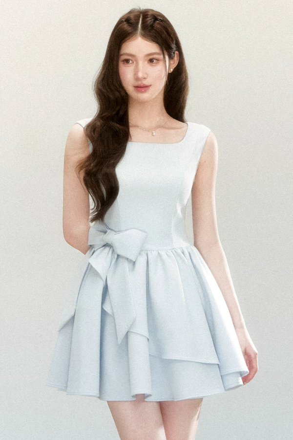 Bowknot Suspender Dress