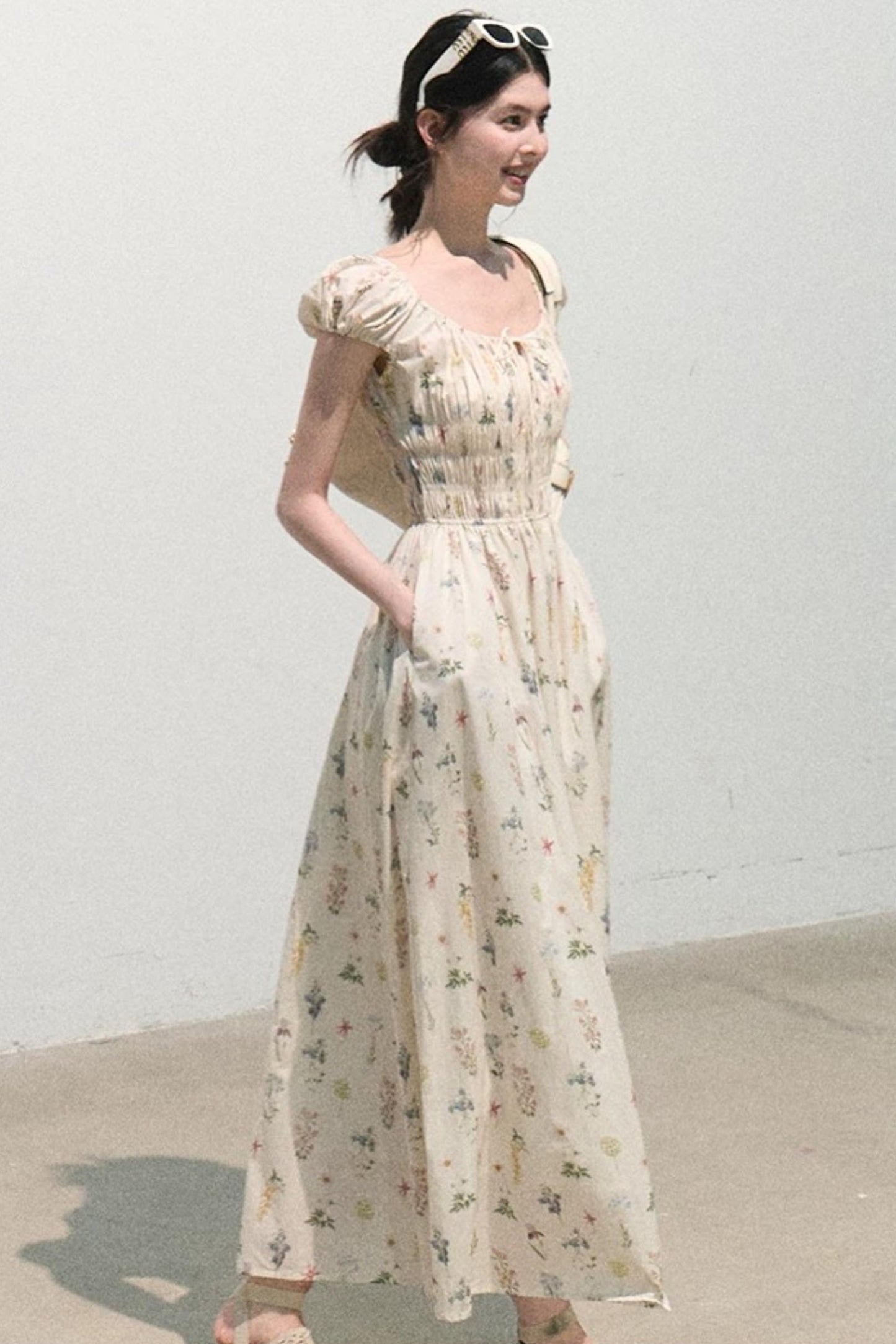 Lush Floral Cotton Dress