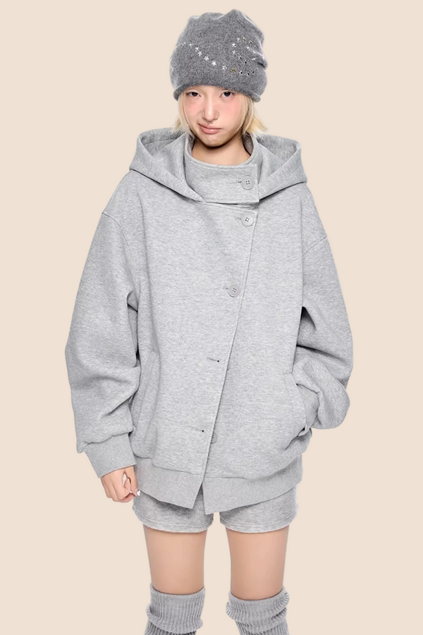 Retro Woolen Hooded Jacket