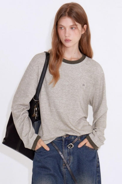 Color-Blocked Faux Sweater