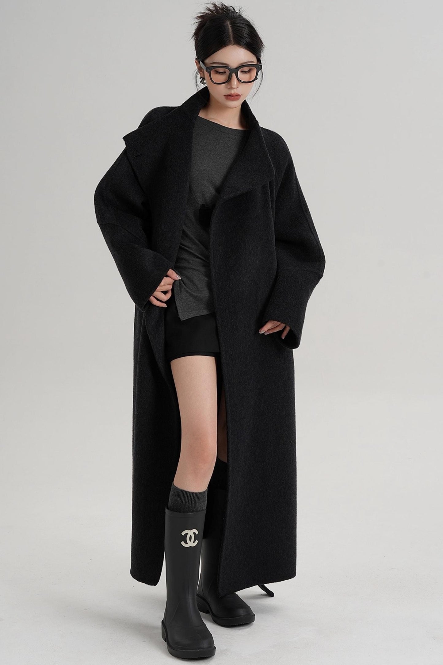 Elegant Wool Reversible Jacket