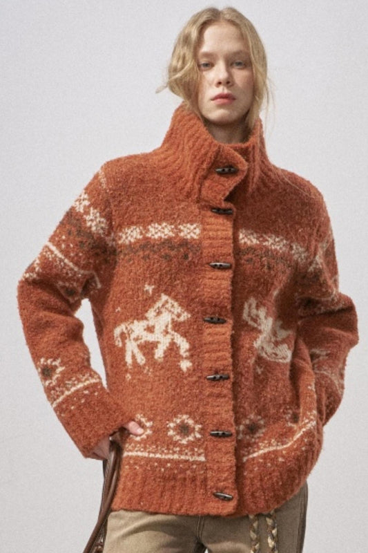 Bird and Pony Knit Cardigan