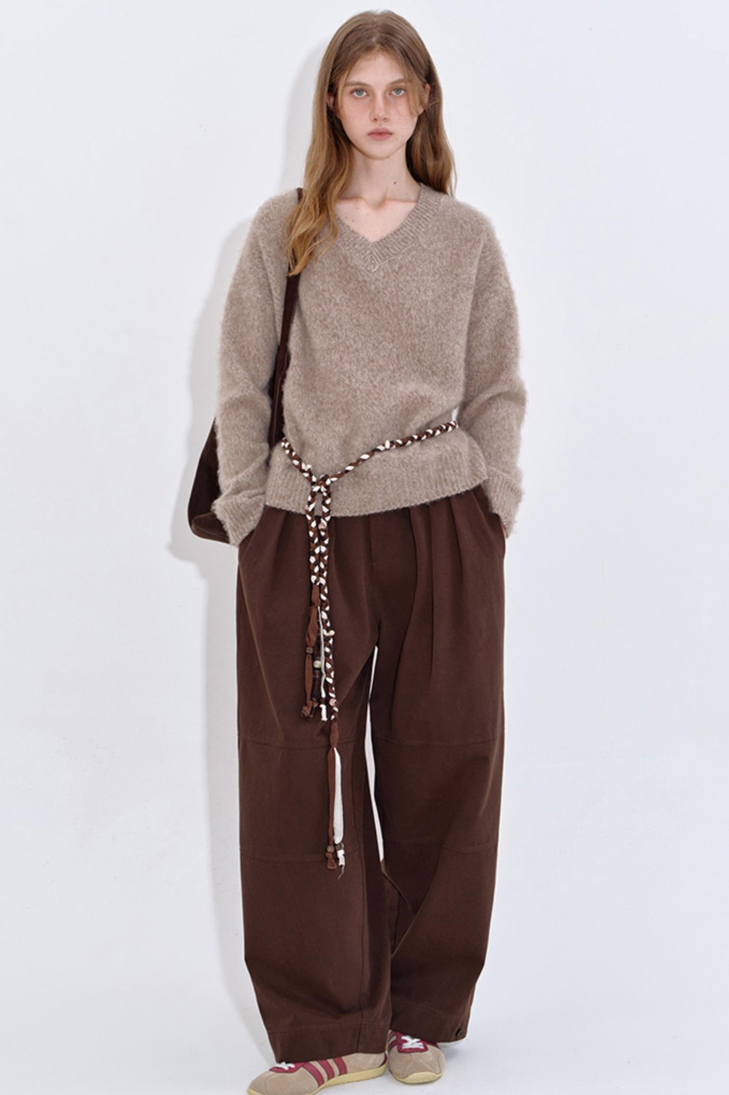 Soft Cloud Wool V-Neck Top