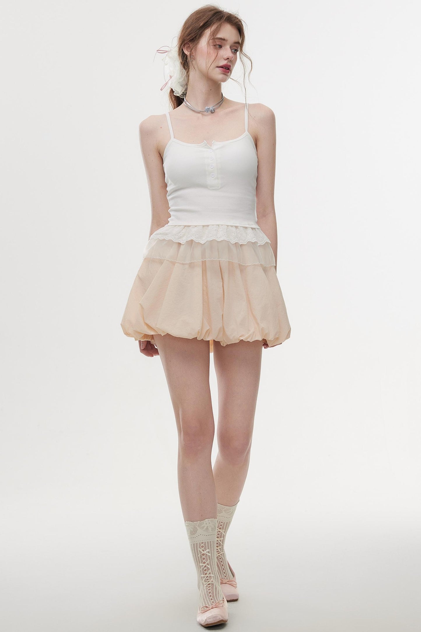 Elegant Fluff A-Line Skirt