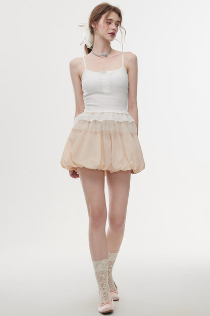 Elegant Fluff A-Line Skirt