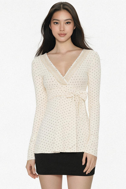 Retro Lace Bow T-Shirt