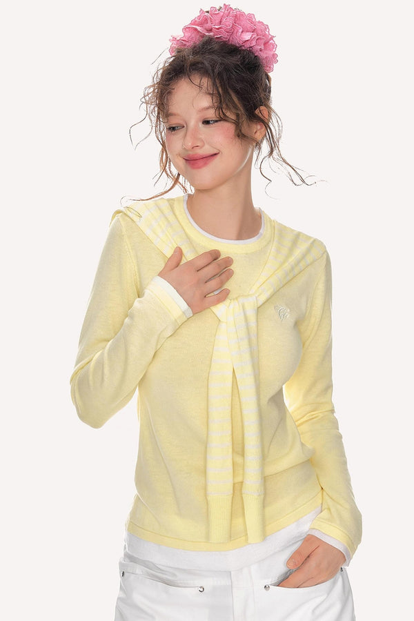 Preppy Knit Slim Sweater