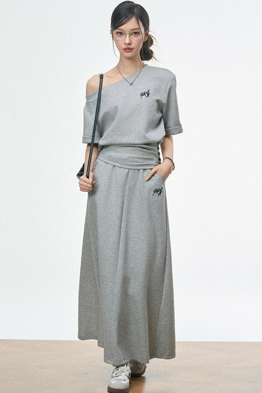 Urban Casual High Rise Skirt Set-Up