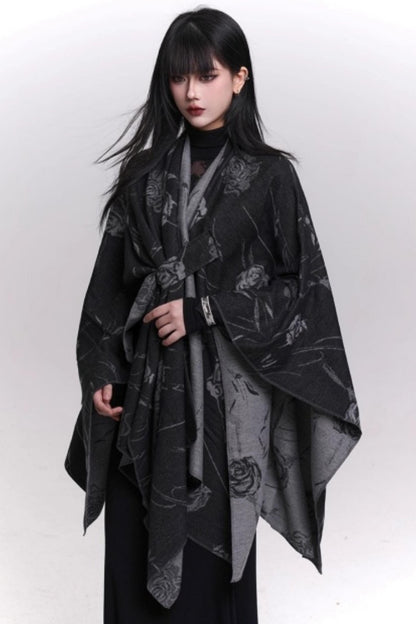 Ghost Girl Scarf Cape Shawl