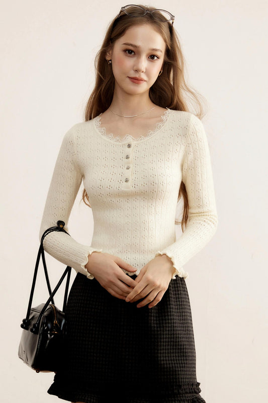 New Wool Knitted Slimming Top