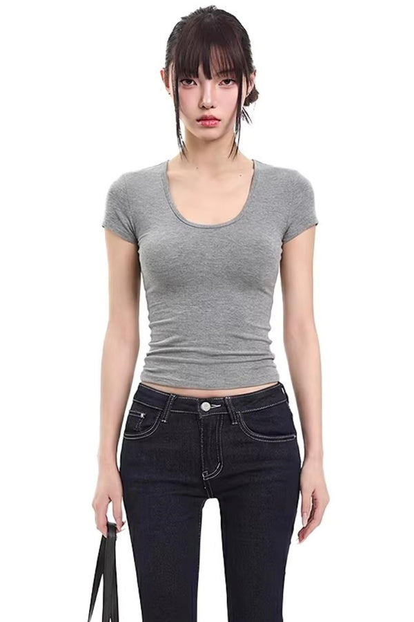 Simple Black Slimming Top