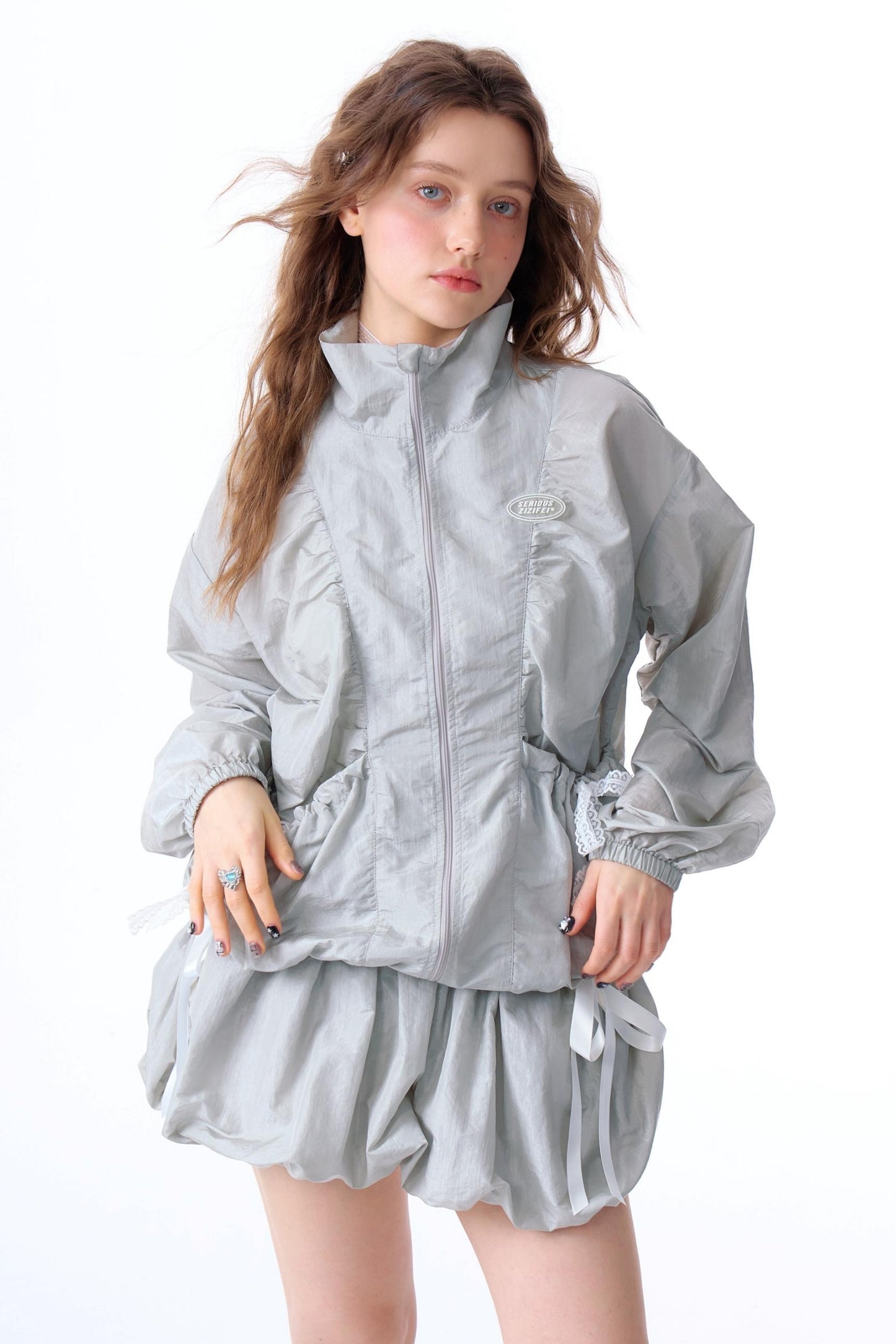 Loose Fit Lace Jacket