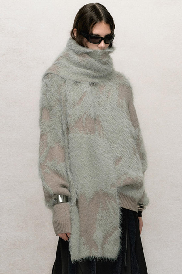 비정형 자카드 모달 탑 