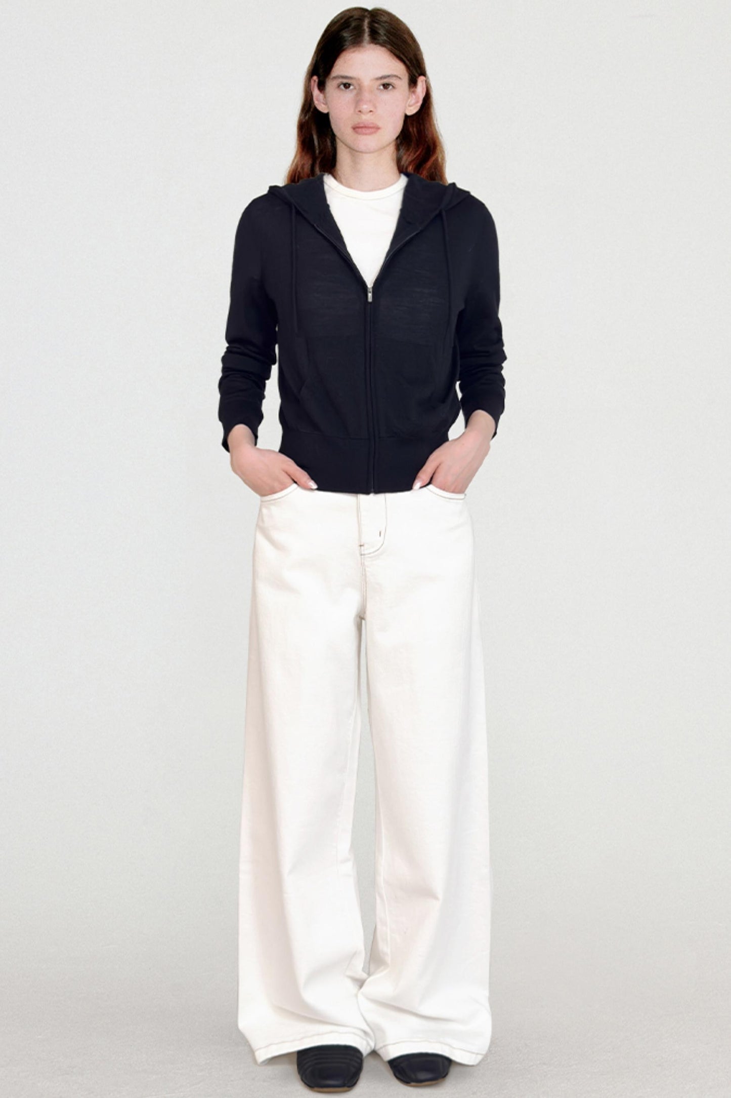 Soft Wool Hooded Sweatshirt