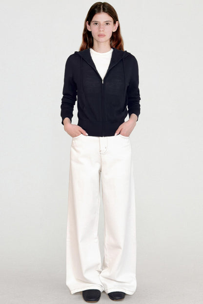 Soft Wool Hooded Sweatshirt