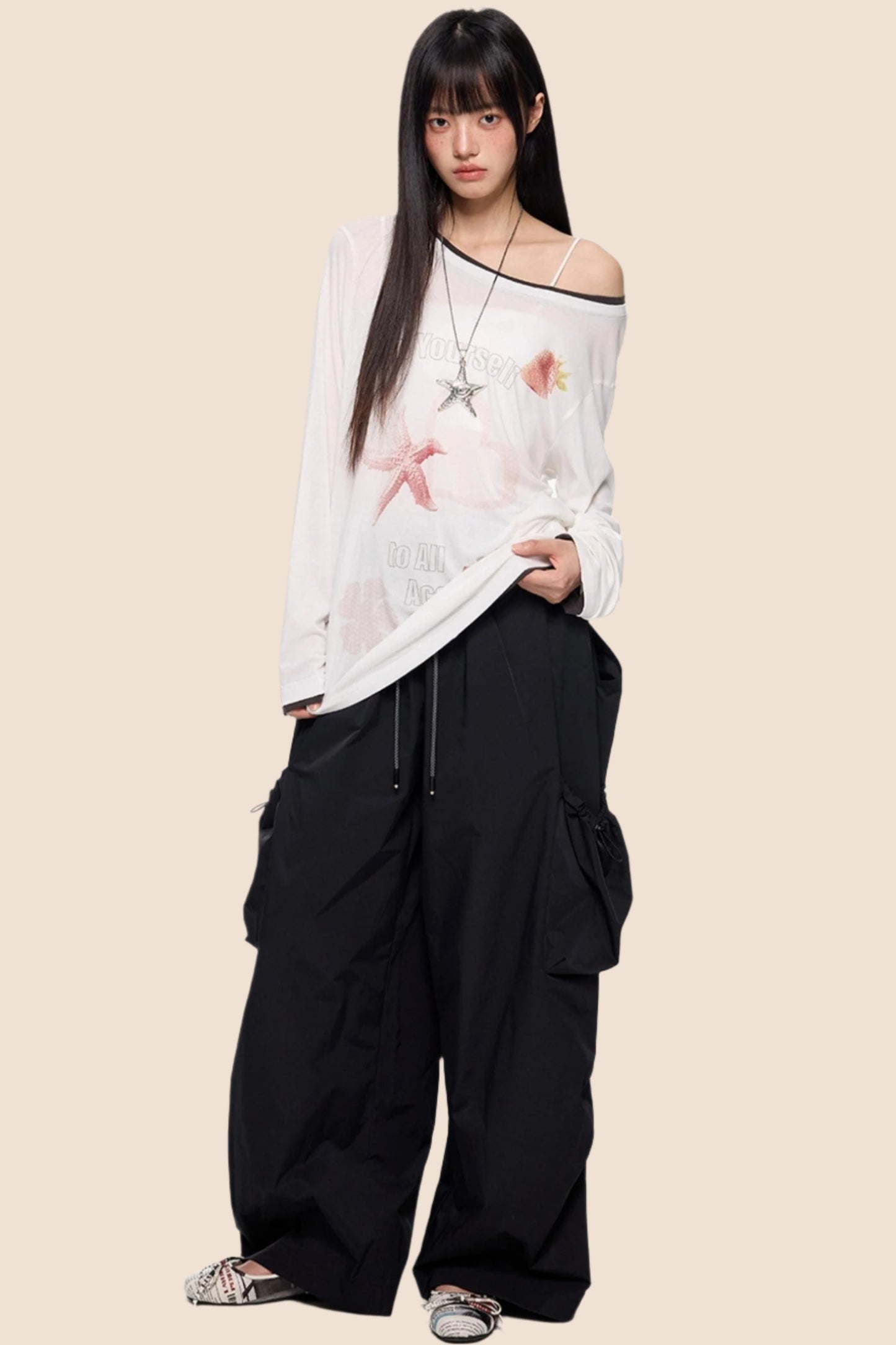 Retro Wide-Leg Pants