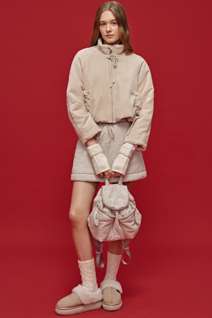 자수 퀼팅 리오셀 백팩