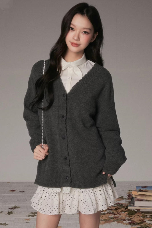 Lace Knit Feminine Cardigan