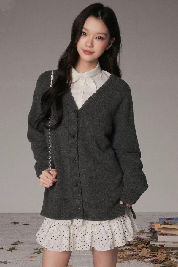 Lace Knit Feminine Cardigan