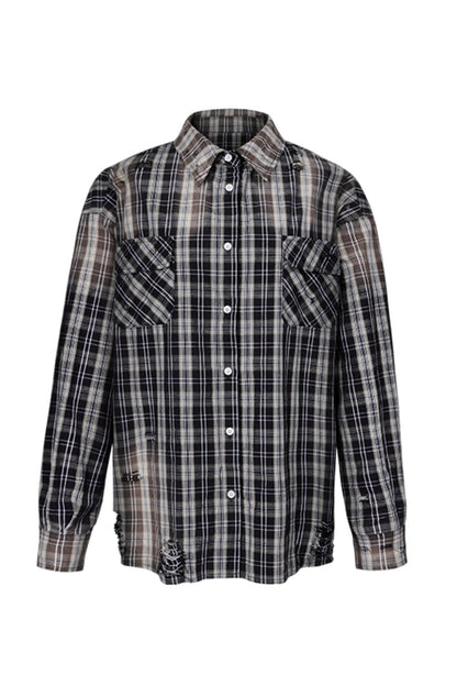 American Retro Black Check Shirt