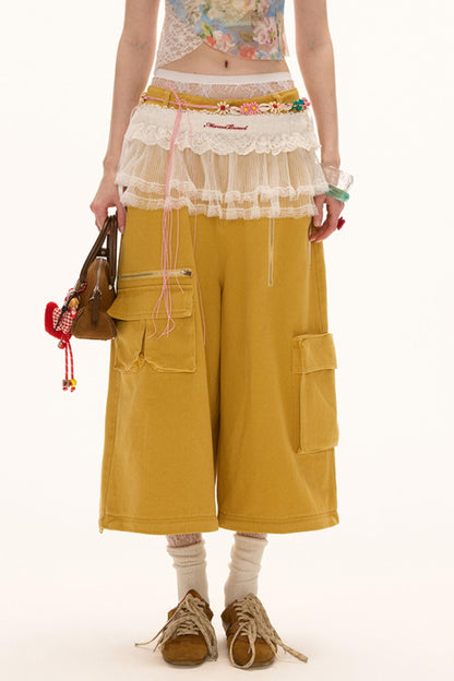 Yellow Summer Work Pants