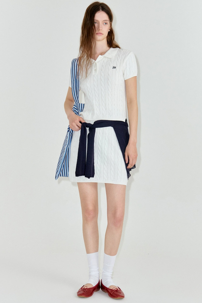 Cotton Knit Polo Set-Up