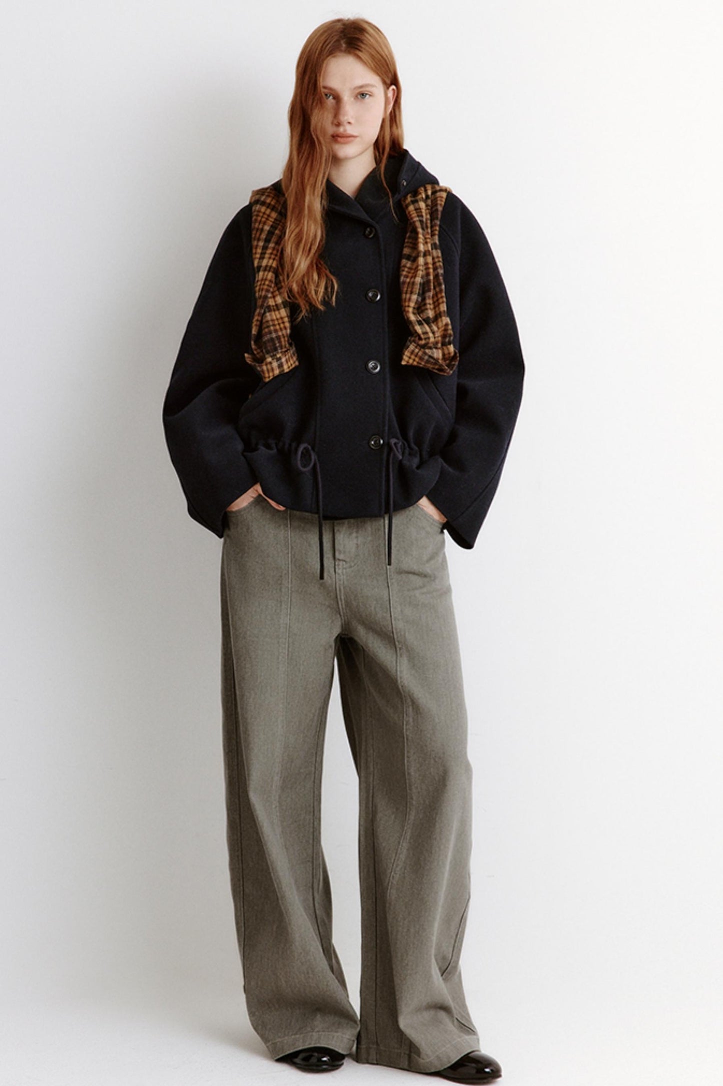 Winter Hooded Crop Coat