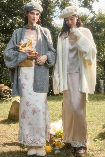 Comfortable Embroidery Top & Skirt Set-Up