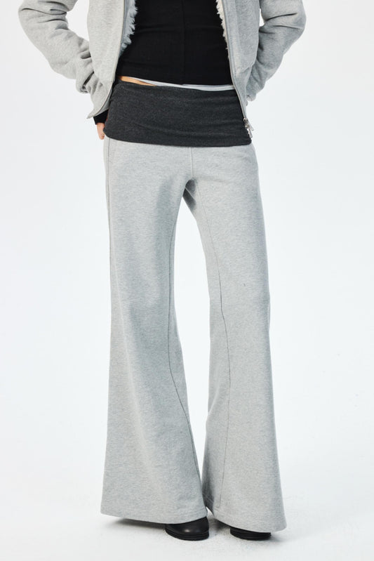 Winter Fleece High-Waisted Flared Pants