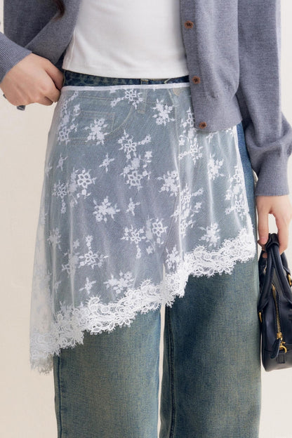 Lazy Cat Leg Jeans Set-Up