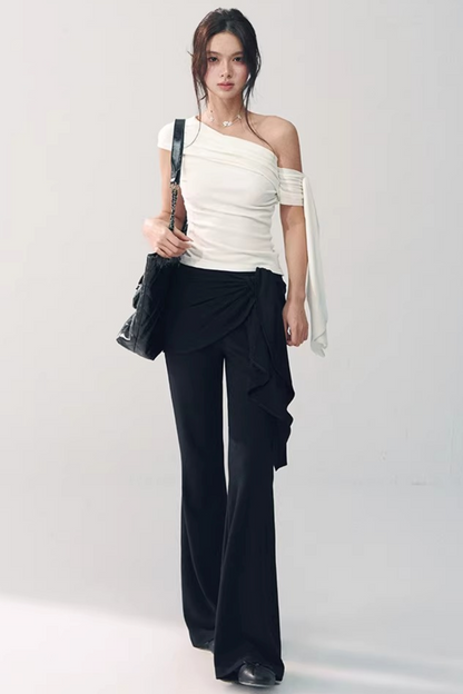 Off-Shoulder Ribbon Top