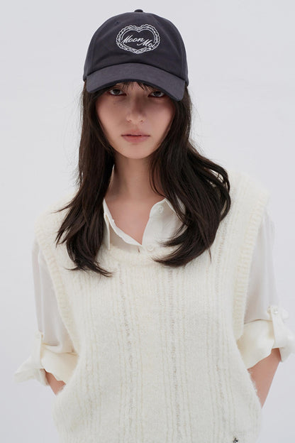 Fashionable Love Letter Embroidered Cap