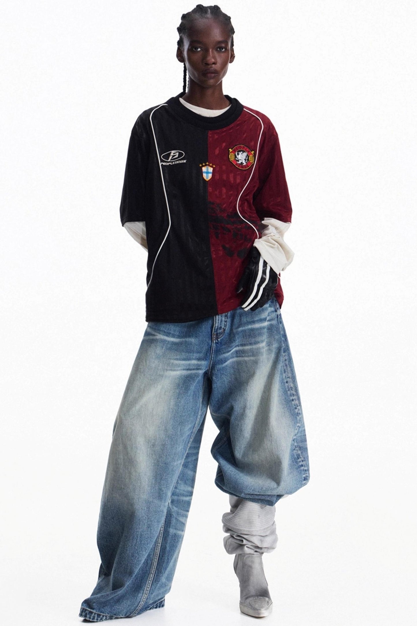 Vintage Crew Neck Jersey Top