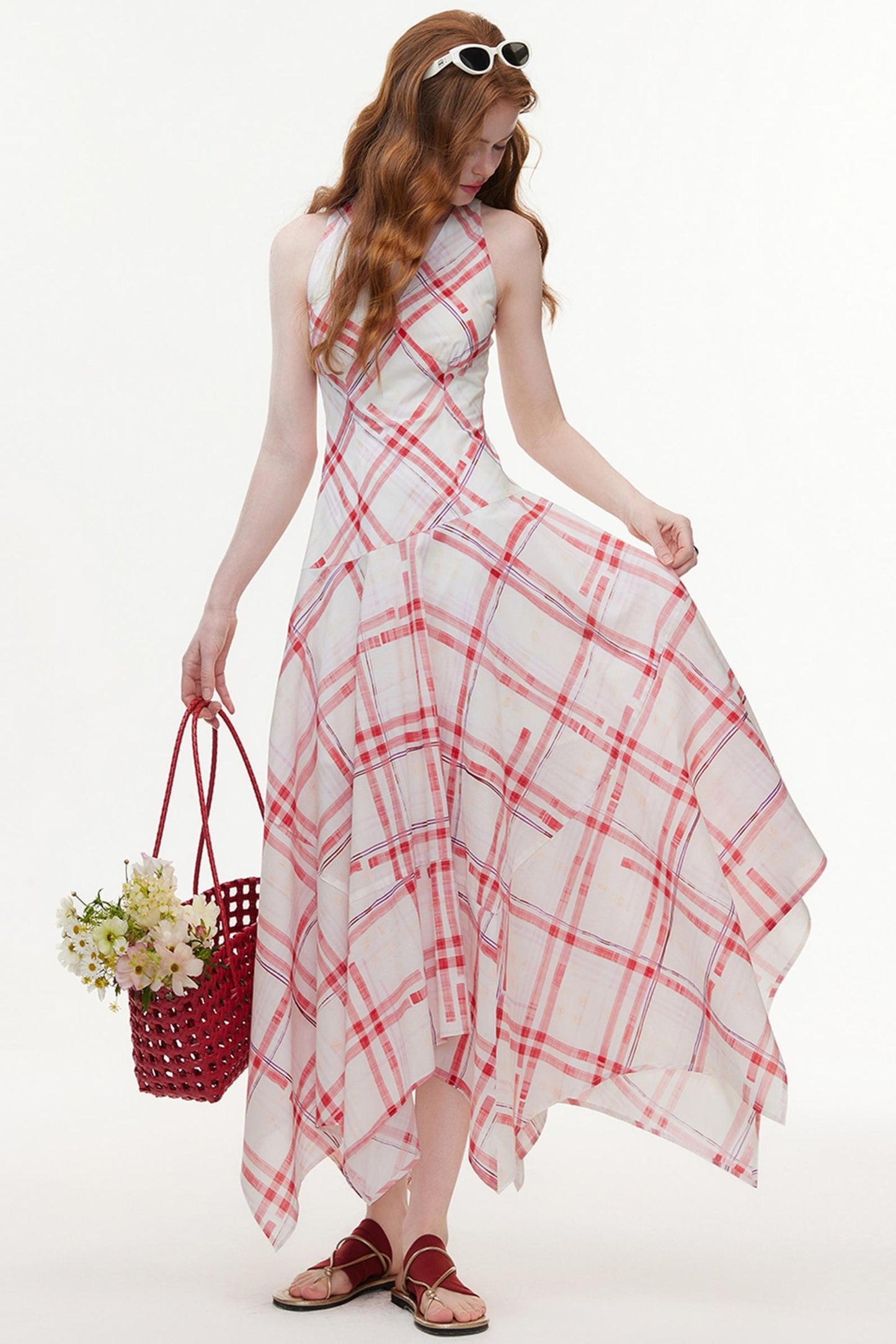 Diamond Pattern A-Line Dress