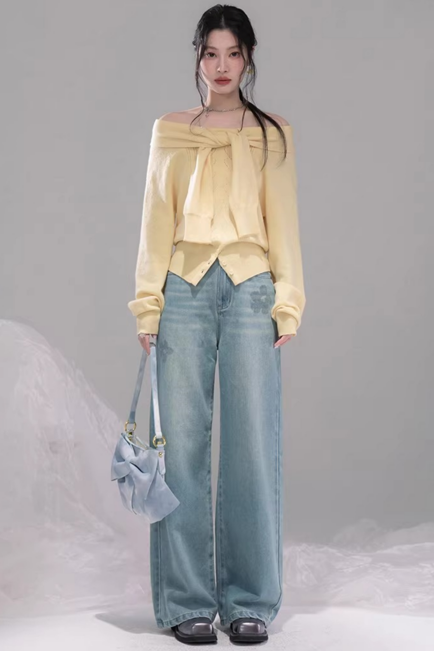 Sea Blue Lyocell Jeans