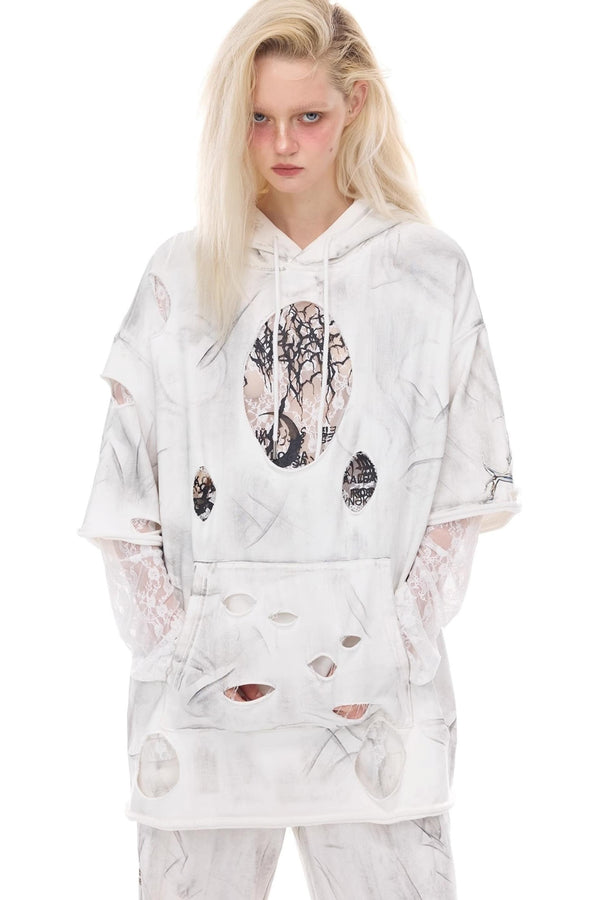 3D Cut-Out Hoodie