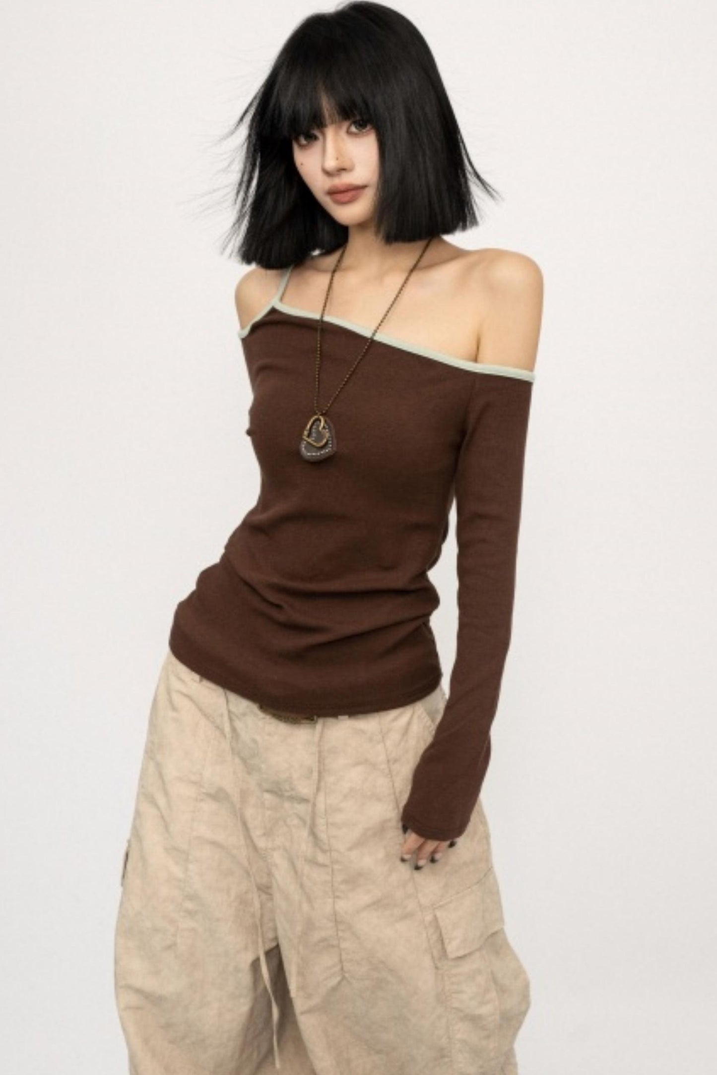 Spicy Asymmetrical Off-Shoulder Top