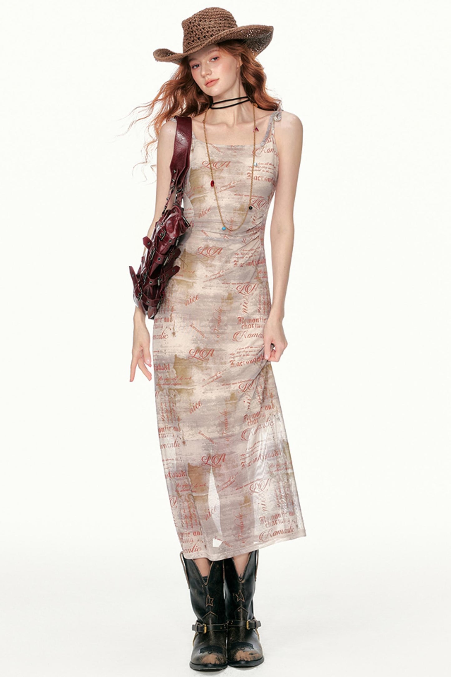 Sweetheart Halter Pleated Dress