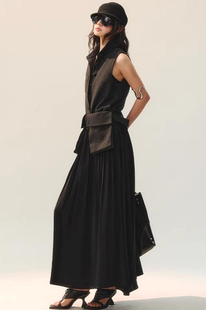 Ink Tone Rhythm Dress