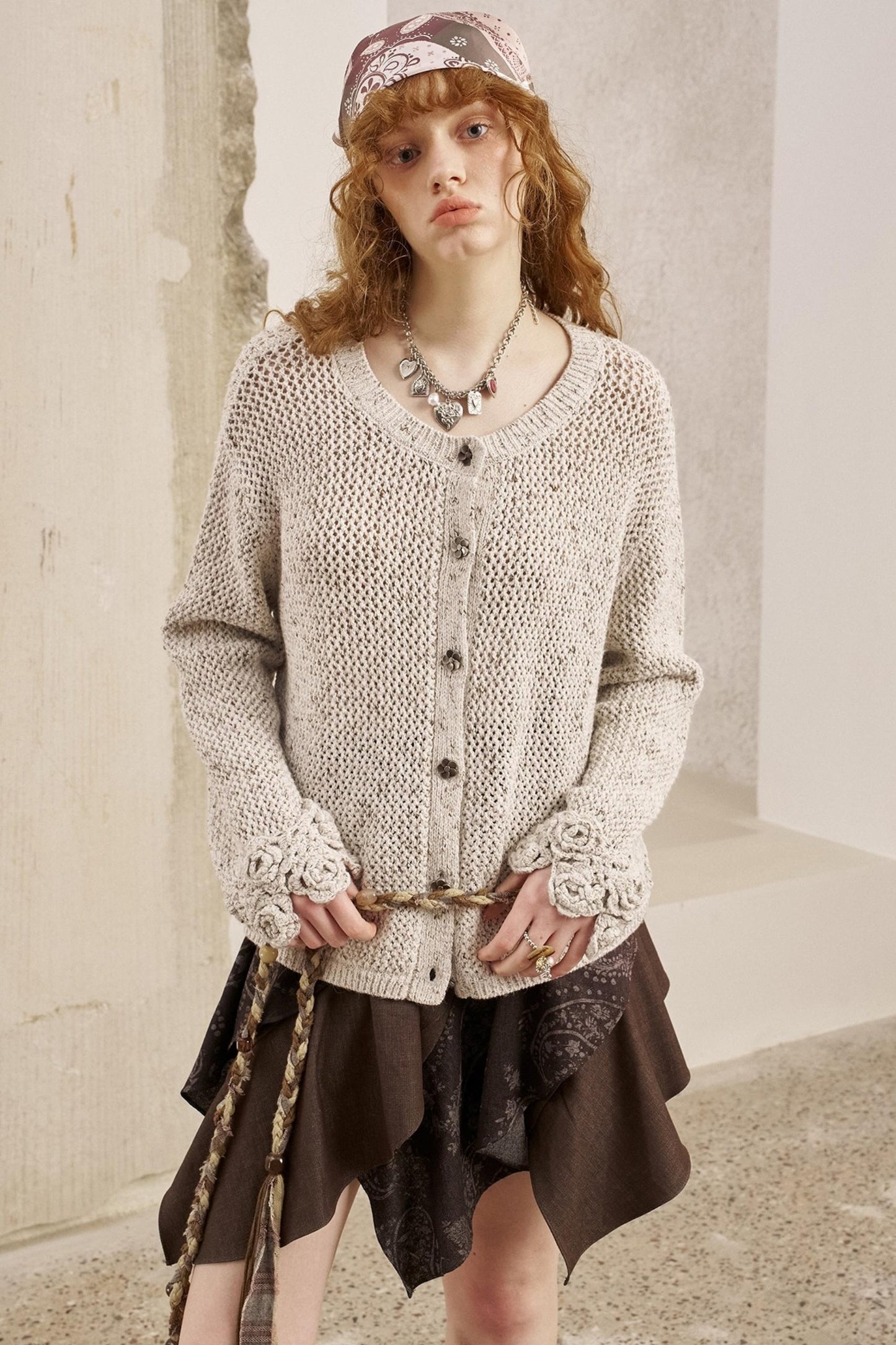 Vintage Crocheted Cardigan