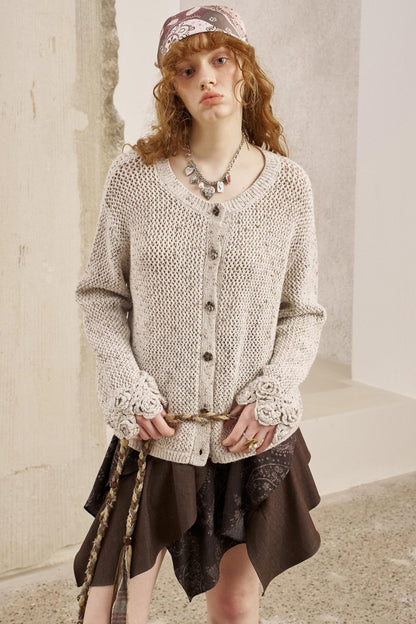 Vintage Crocheted Cardigan