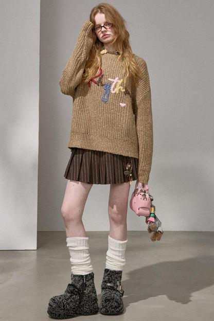 Cloud-Like Knit Pullover Sweater