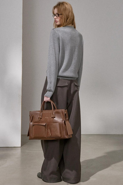 Retro Diamond-Pattern Knit Top