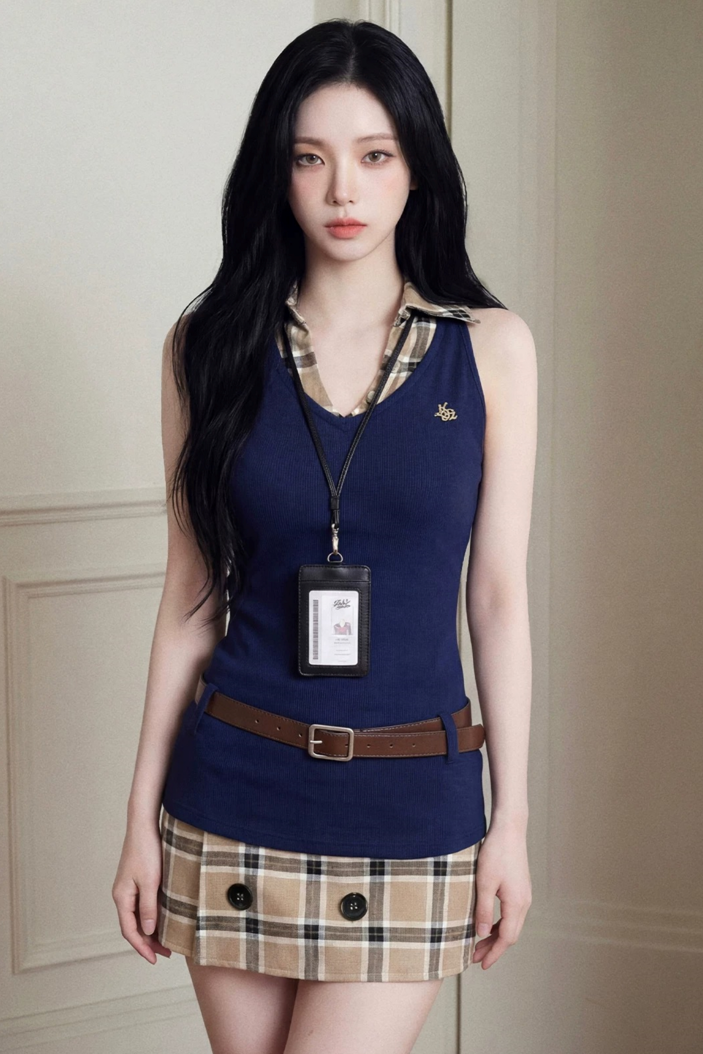 Elegant Sleeveless Vest Set-Up