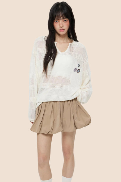 Breezy V-Neck Blouse