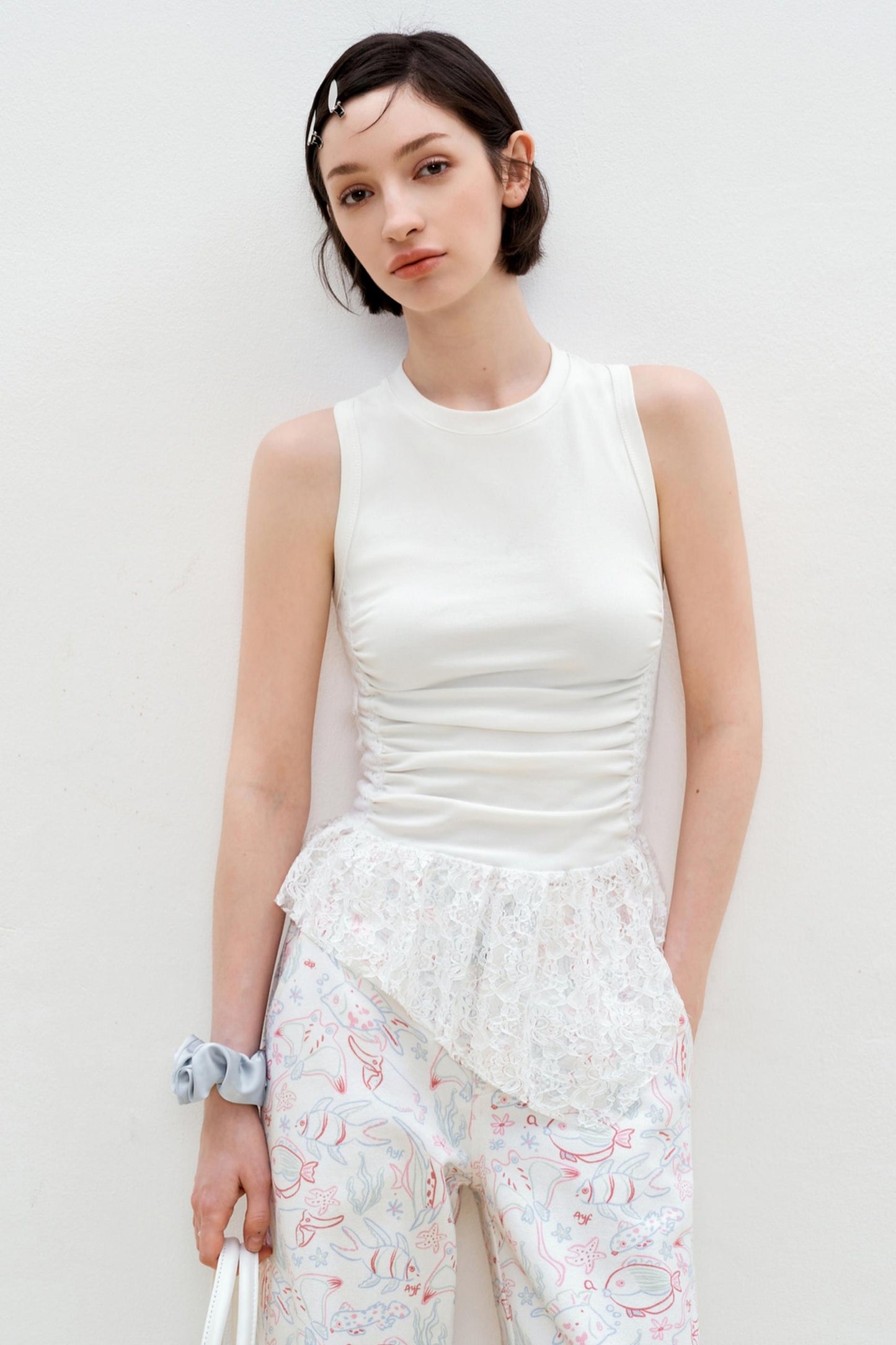 Summer Lace Asymmetrical Vest