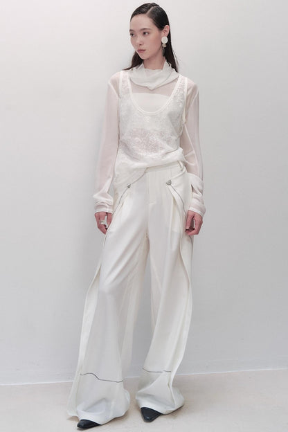 Sparse Shadow Lace Top