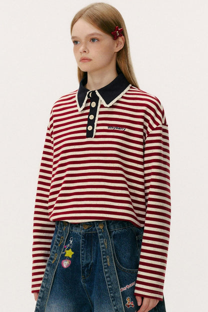 Vintage Striped Polo Shirt